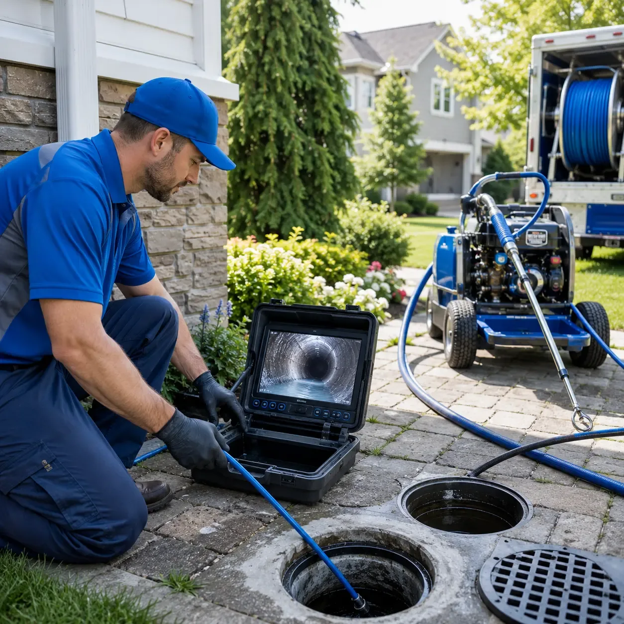 Outdoor drain cleaning professionals serving Terryville, CT